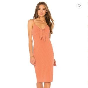 Mink Pink Andalusia tie front dress